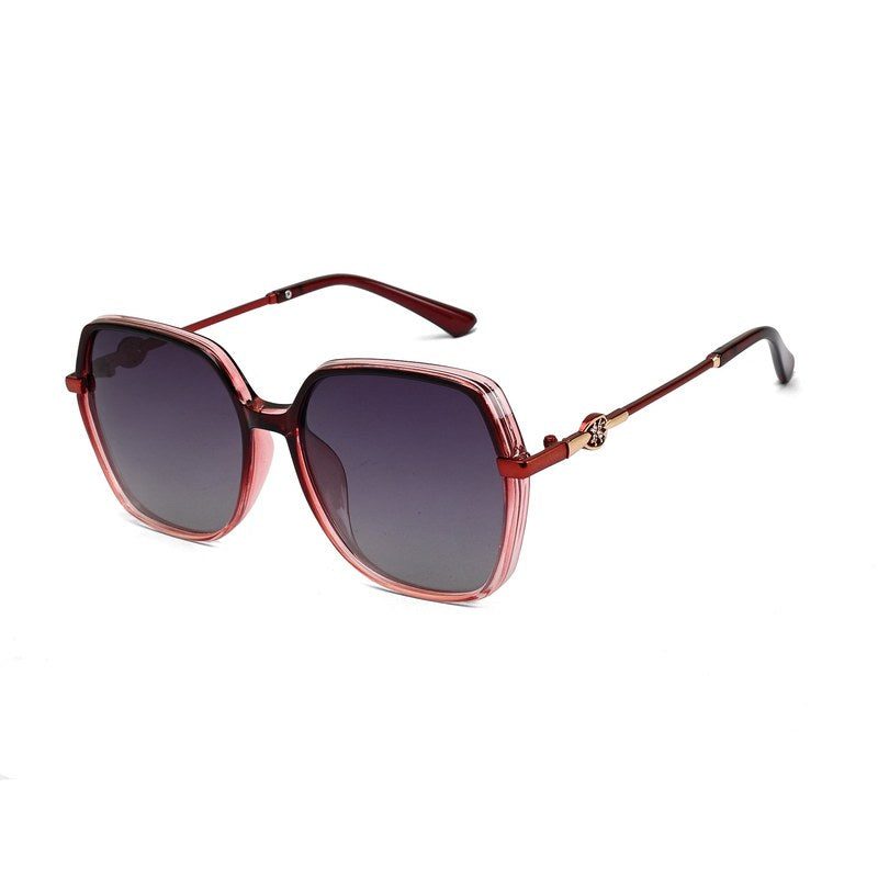 Noxara Gradient Red Large Full Rim Square Sunglasses for Women — Hashtag Eyewears