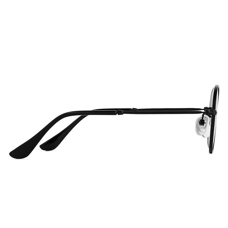 Nylora Black Small Full Rim Round Sunglasses for Kids — Hashtag Eyewears