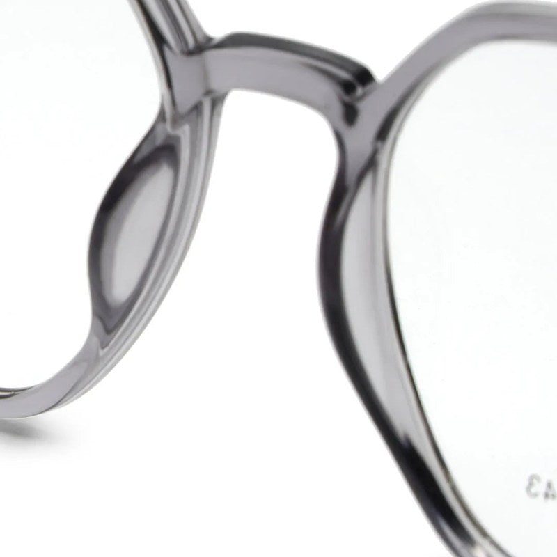 Nymora Grey Medium Full Rim Hexagonal Clip-on for Men — Hashtag Eyewears