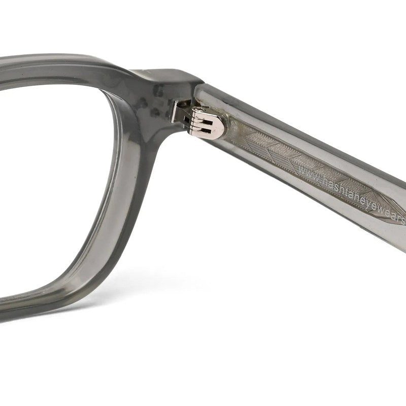 OptiShift Transparent Greenish Grey Medium Full Rim Square Computer Glasses for Men & Women — Hashtag Eyewears