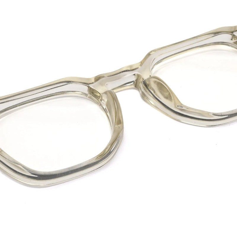 OptiShift Transparent Light Green Medium Full Rim Square Computer Glasses for Men & Women — Hashtag Eyewears
