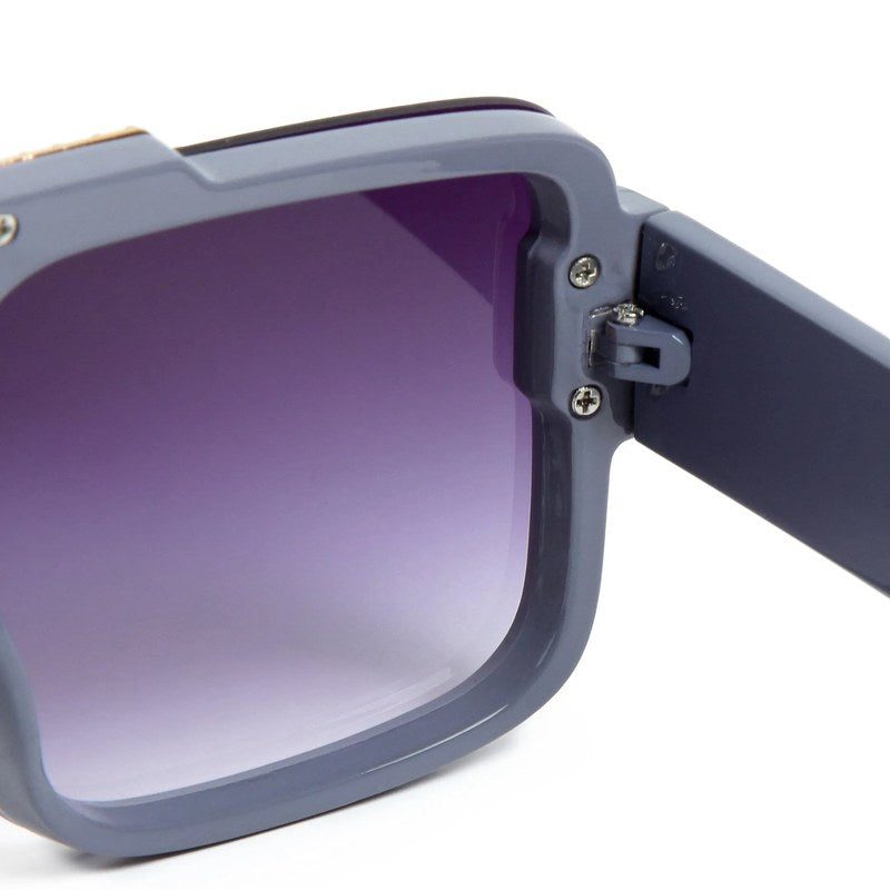 Orbis Gradient Blue Large Full Rim Square Sunglasses for Men — Hashtag Eyewears