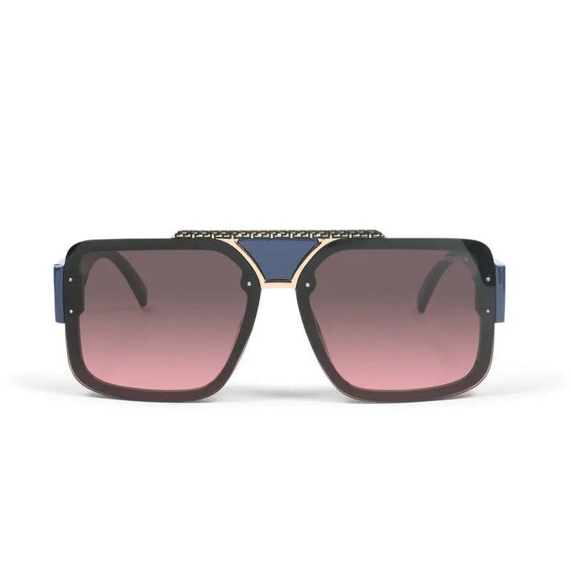 Orbis Gradient Grey Pink Large Full Rim Square Sunglasses for Men — Hashtag Eyewears