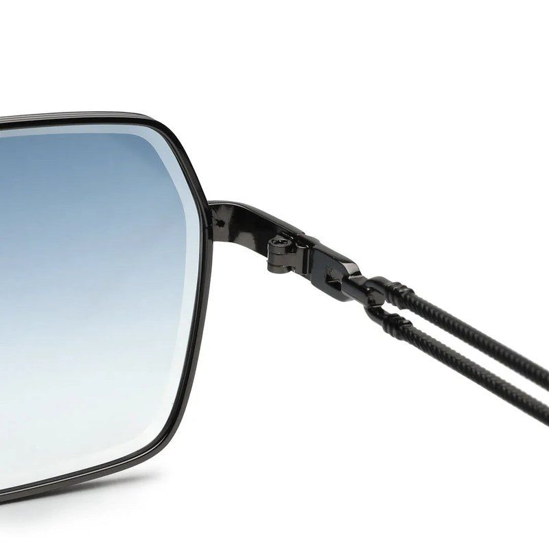Orbital Gradient Grey Medium Full Rim Rectangle Sunglasses for Men & Women — Hashtag Eyewears