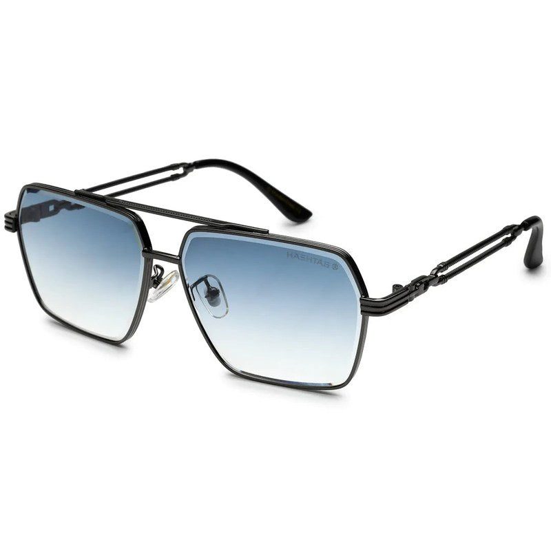 Orbital Gradient Grey Medium Full Rim Rectangle Sunglasses for Men & Women — Hashtag Eyewears