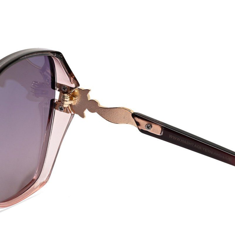 Orya Gradient Black Purple Medium Full Rim Butterfly Sunglasses for Women — Hashtag Eyewears
