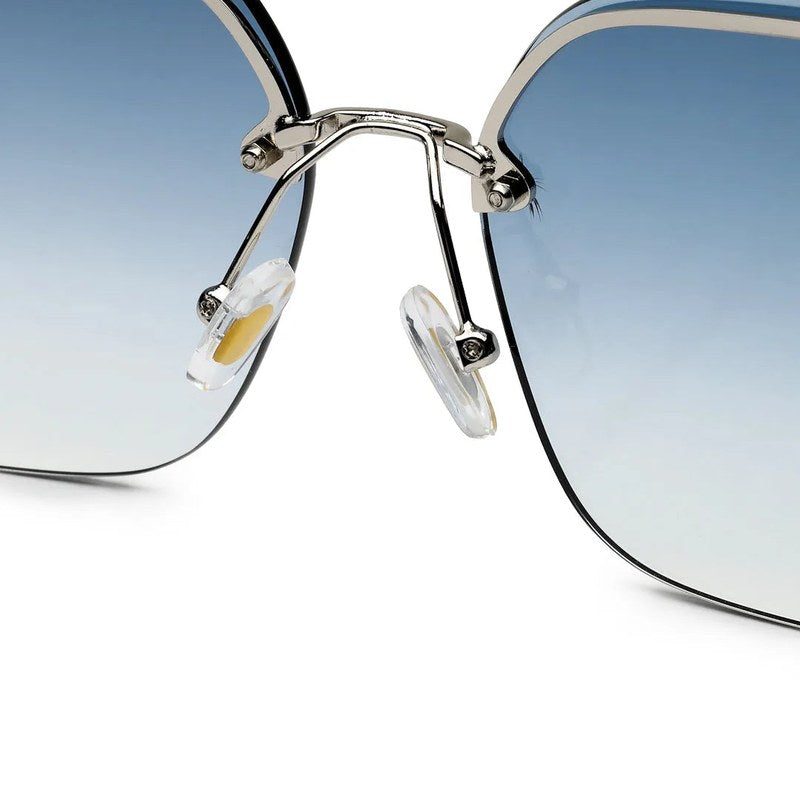 Parion Gradient Black and Silver Medium Full Rim Oversized Sunglasses for Women — Hashtag Eyewears