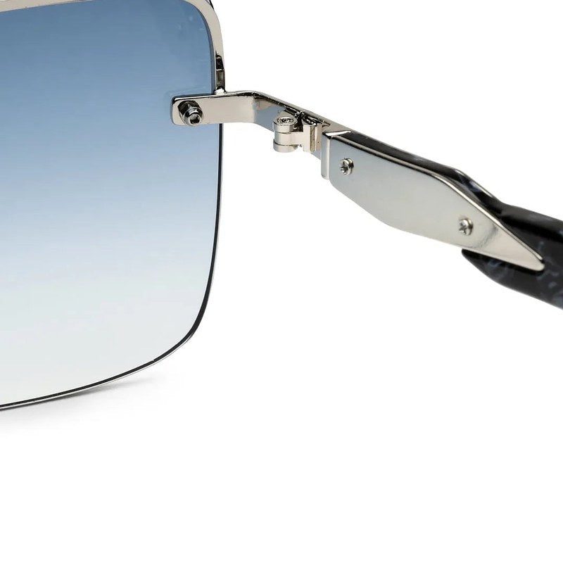 Parion Gradient Black and Silver Medium Full Rim Oversized Sunglasses for Women — Hashtag Eyewears