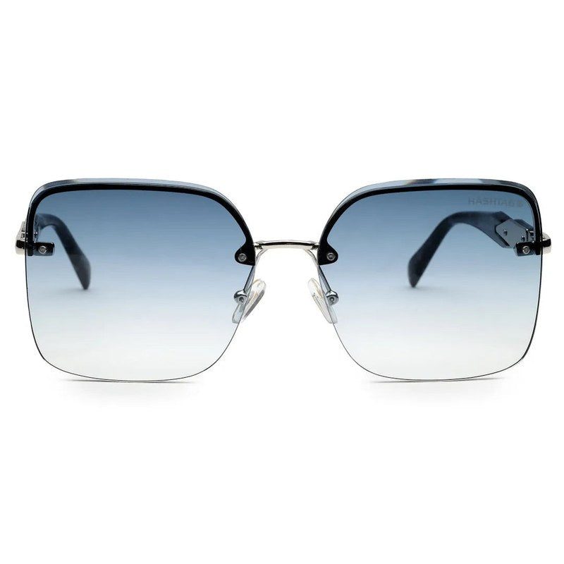 Parion Gradient Black and Silver Medium Full Rim Oversized Sunglasses for Women — Hashtag Eyewears