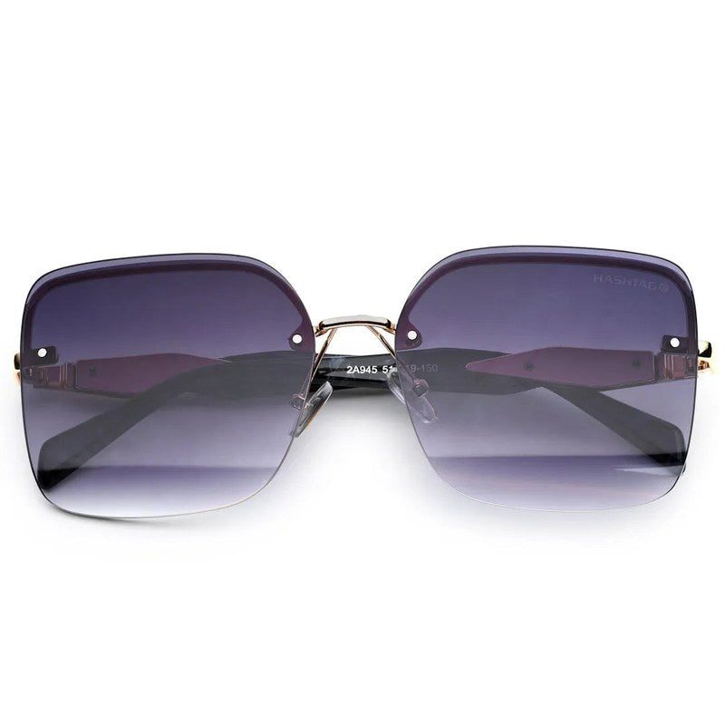 Parion Gradient Black Medium Full Rim Oversized Sunglasses for Women — Hashtag Eyewears
