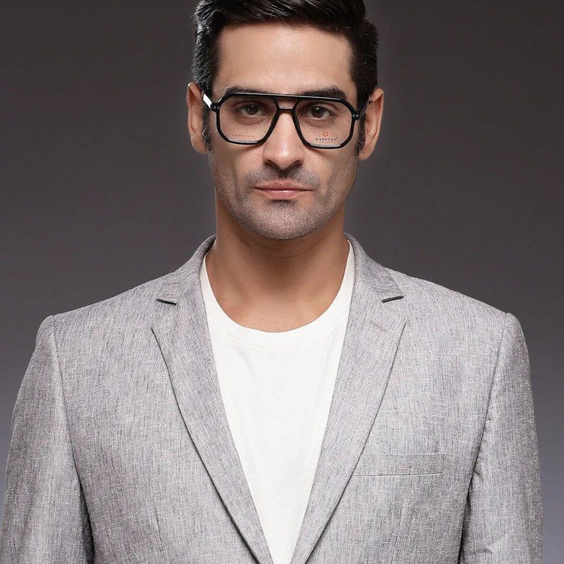 Phoenix Black Medium Full Rim Square Clip-on for Men & Women — Hashtag Eyewears