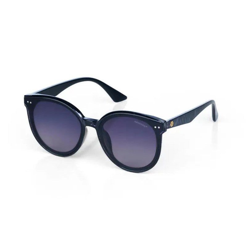 Pinnacle Black Purple Texture Medium Full Rim Round Sunglasses for Men & Women — Hashtag Eyewears