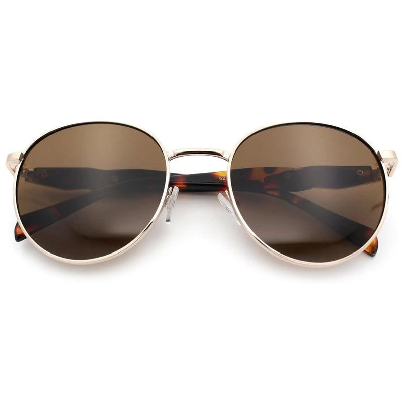 Platinum Brown Medium Full Rim Oval Sunglasses for Men & Women — Hashtag Eyewears