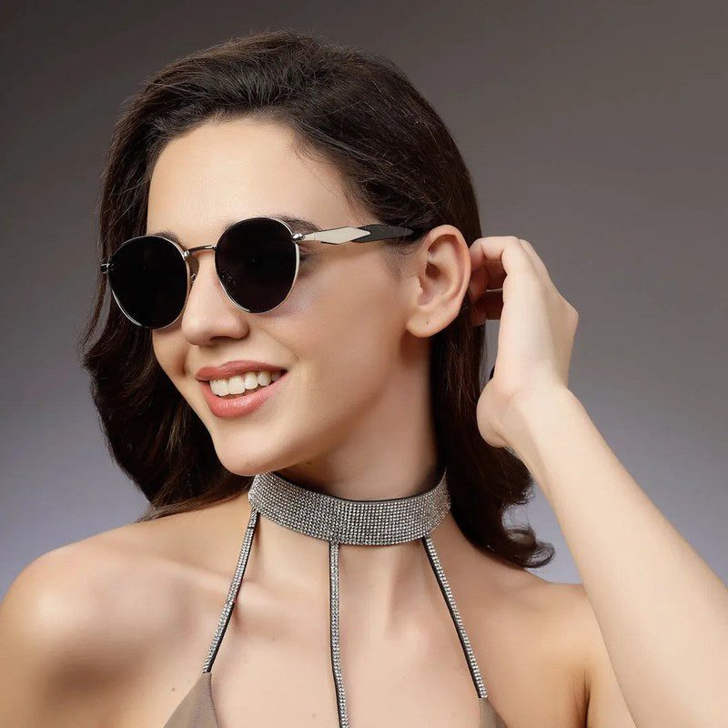 Platinum Grey Medium Full Rim Oval Sunglasses for Men & Women — Hashtag Eyewears