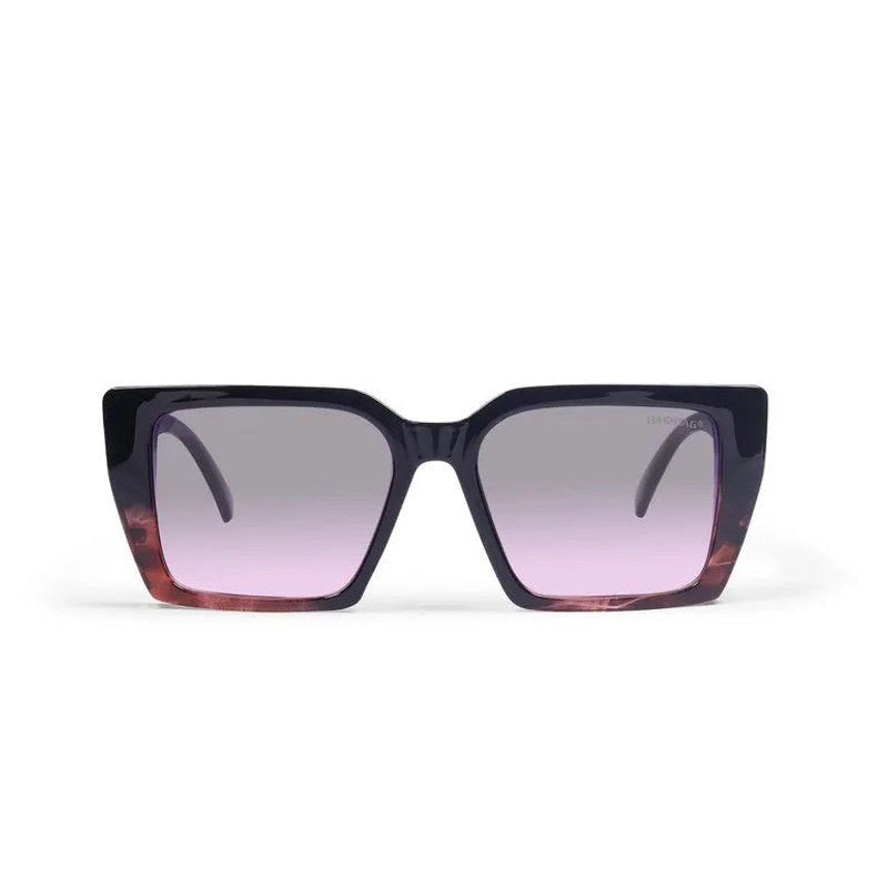 Pyrosia Purple Black Gold Medium Full Rim Rectangle Sunglasses for Men & Women — Hashtag Eyewears