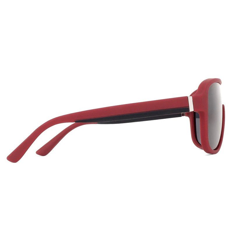 Quasor Red Extra-Large Full Rim Shield Sports Sunglasses for Men & Women — Hashtag Eyewears