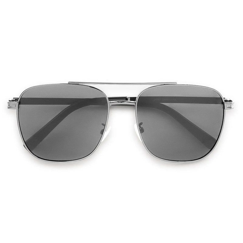 Quivion Grey Large Full Rim Square Sunglasses for Men — Hashtag Eyewears
