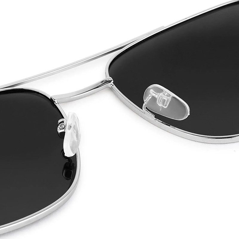 Quivion Silver Large Full Rim Square Sunglasses for Men — Hashtag Eyewears