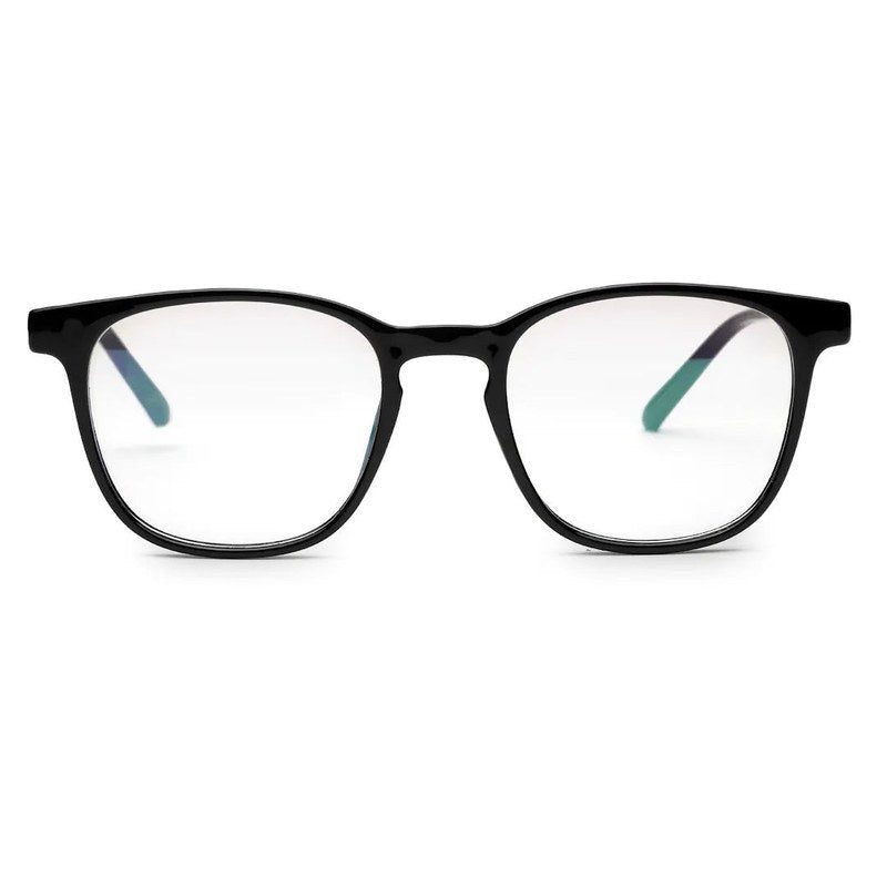 Radiant Black Medium Full Rim Oval Computer Glasses for Men & Women — Hashtag Eyewears