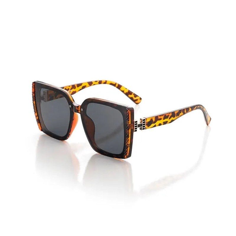 Rapture Tiger-Black & Brown Large Full Rim Square Sunglasses for Women — Hashtag Eyewears