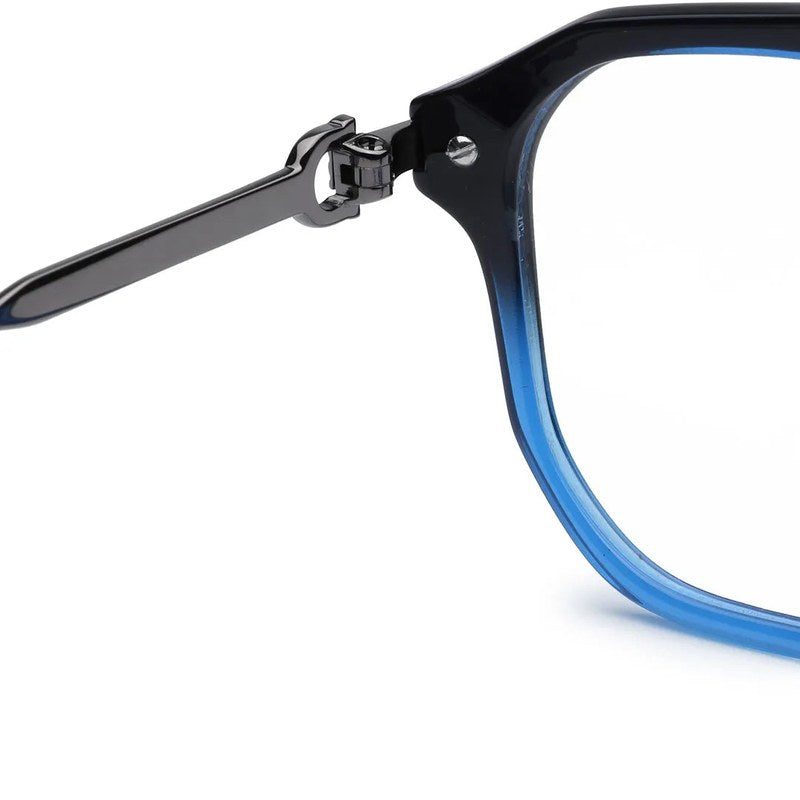Ray-II Black Blue Medium Full Rim Square Eyeglasses for Men & Women — Hashtag Eyewears