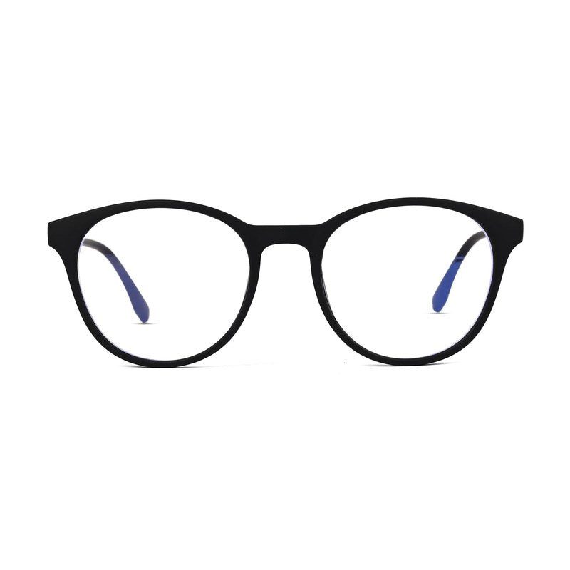 RayBloc Black Medium Full Rim OVAL Computer Glasses for Men & Women — Hashtag Eyewears