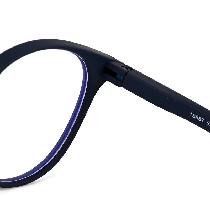 RayBloc Blue Medium Full Rim OVAL Computer Glasses for Men & Women — Hashtag Eyewears