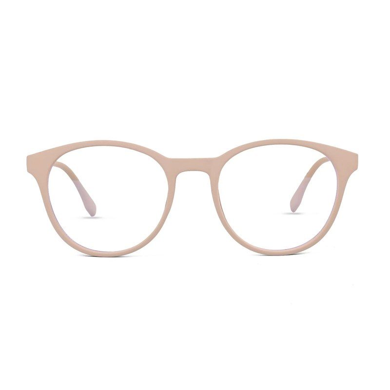 RayBloc Cream Medium Full Rim OVAL Computer Glasses for Men & Women — Hashtag Eyewears