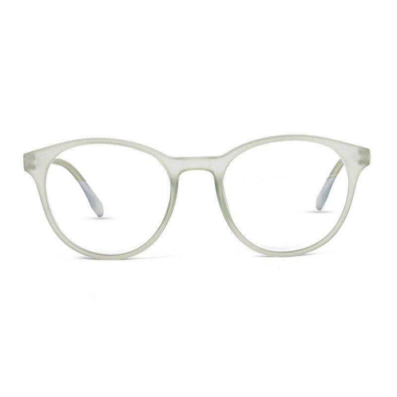 RayBloc Light Green Medium Full Rim OVAL Computer Glasses for Men & Women — Hashtag Eyewears
