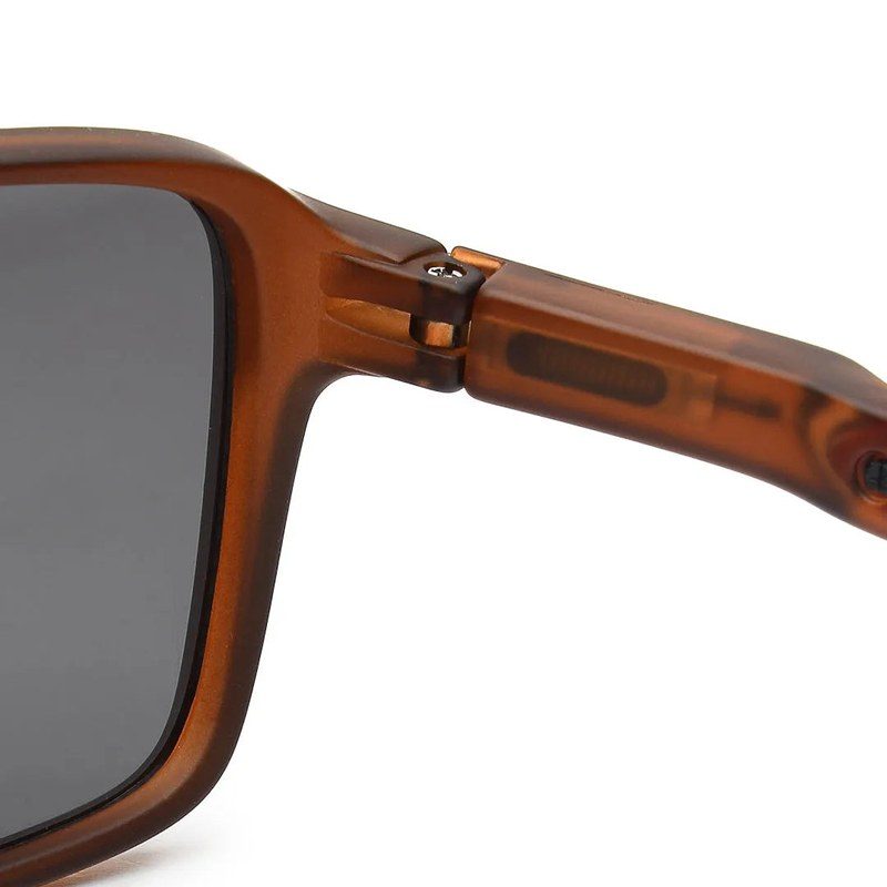 Rift Brown Large Full Rim Rectangle Sports Sunglasses for Men & Women — Hashtag Eyewears