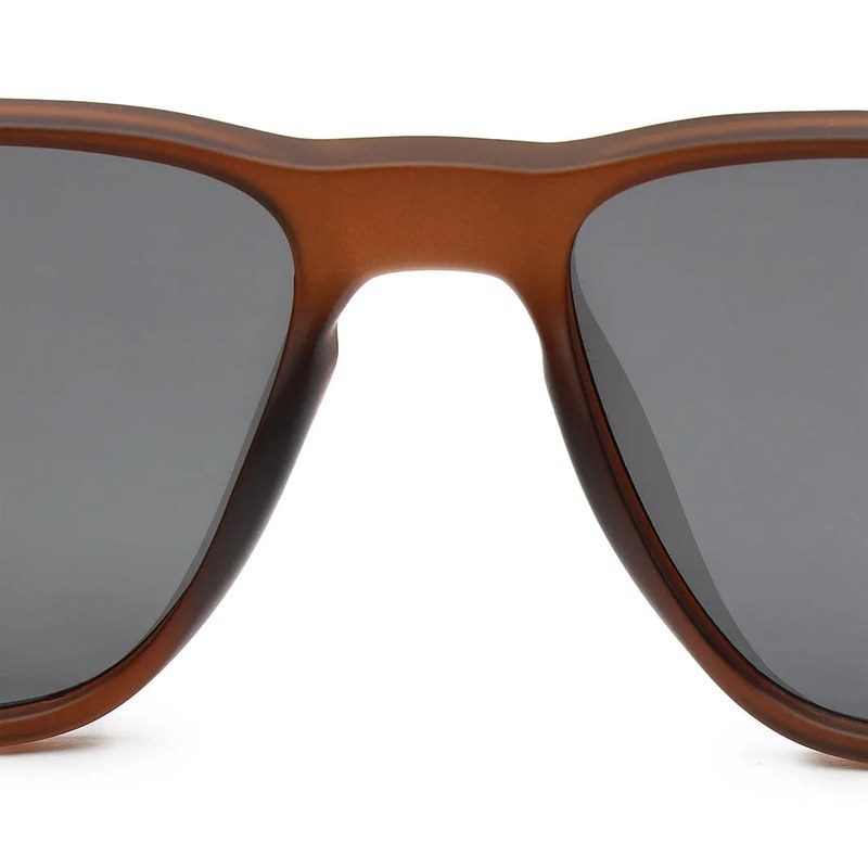Rift Brown Large Full Rim Rectangle Sports Sunglasses for Men & Women — Hashtag Eyewears