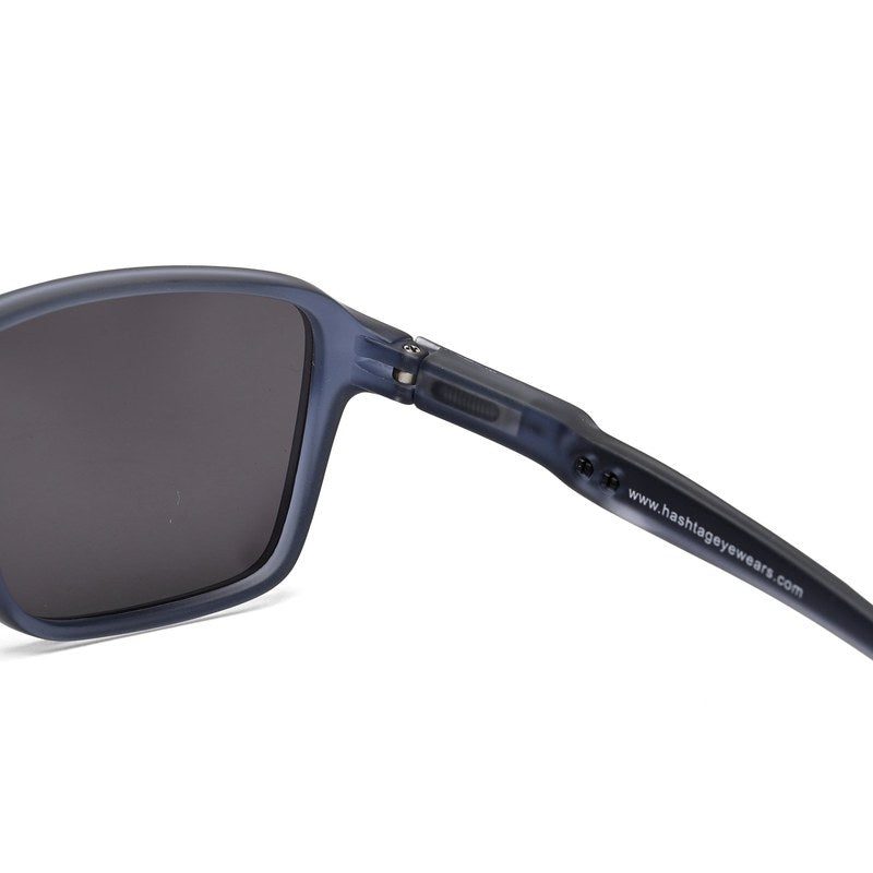 Rift Dark Grey Large Full Rim RECTANGLE Sports for Men & Women — Hashtag Eyewears
