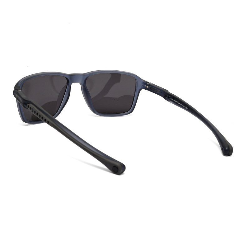 Rift Dark Grey Large Full Rim RECTANGLE Sports for Men & Women — Hashtag Eyewears