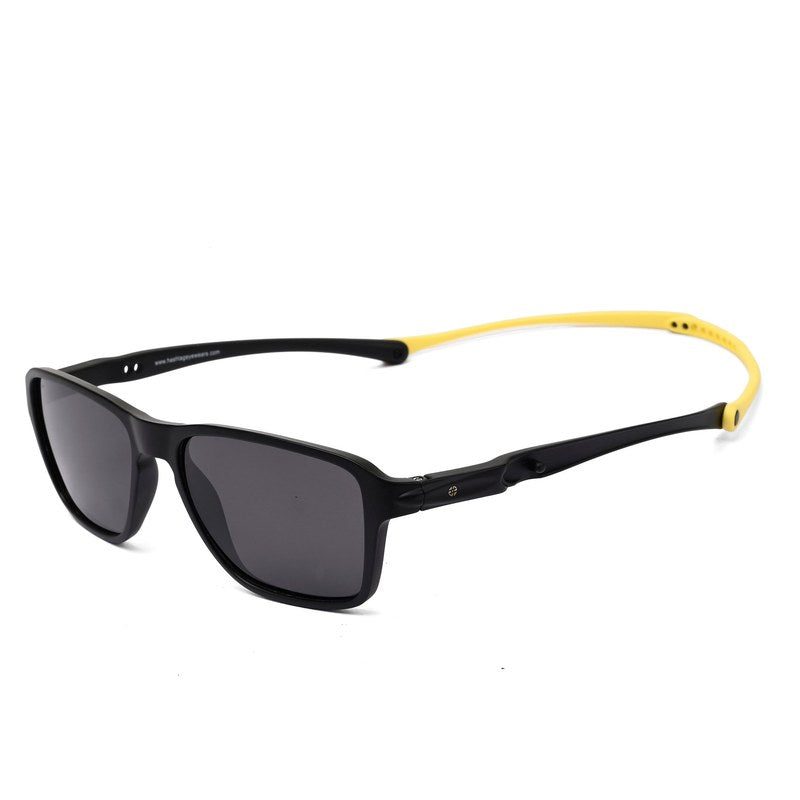 Rift Yellow Large Full Rim RECTANGLE Sports for Men & Women — Hashtag Eyewears