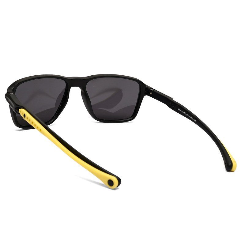 Rift Yellow Large Full Rim RECTANGLE Sports for Men & Women — Hashtag Eyewears