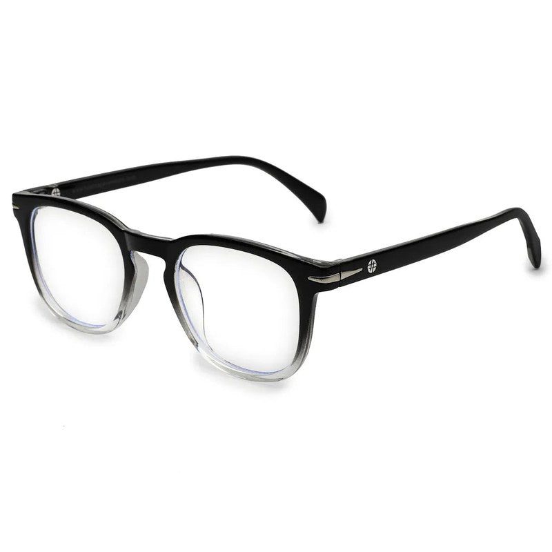 Rivena Gradient Black Small Full Rim Square Computer Glasses for Men & Women — Hashtag Eyewears