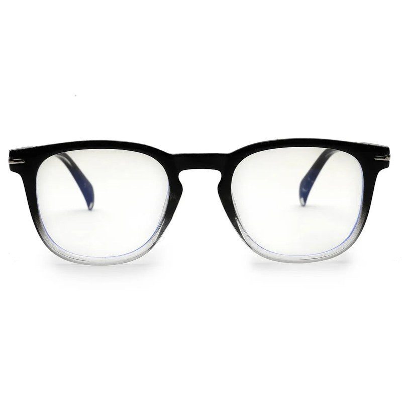 Rivena Gradient Black Small Full Rim Square Computer Glasses for Men & Women — Hashtag Eyewears