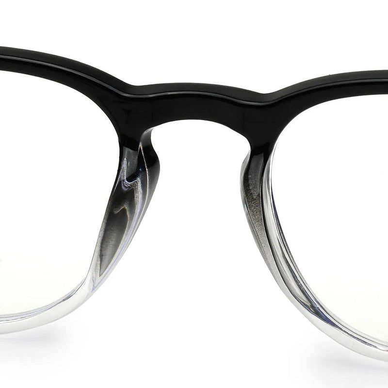 Rivena Gradient Black Small Full Rim Square Computer Glasses for Men & Women — Hashtag Eyewears