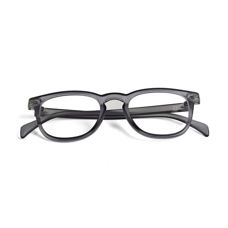 Rivena Smoke Small Full Rim Square Computer Glasses for Men & Women — Hashtag Eyewears