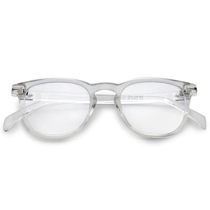 Rivena Transparent Small Full Rim Square Computer Glasses for Men & Women — Hashtag Eyewears