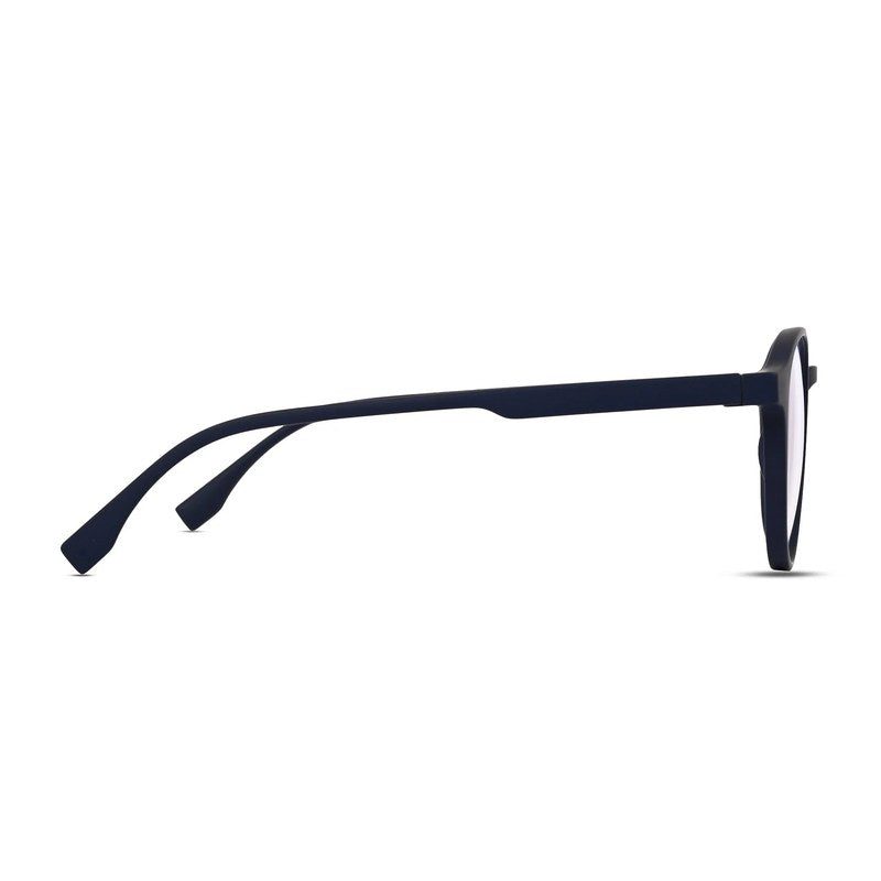 Screenzy Blue Medium Full Rim Round Computer Glasses for Men & Women — Hashtag Eyewears
