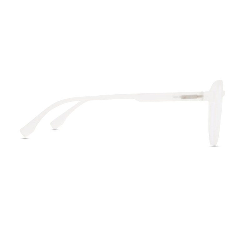 Screenzy Transparent Medium Full Rim Round Computer Glasses for Men & Women — Hashtag Eyewears