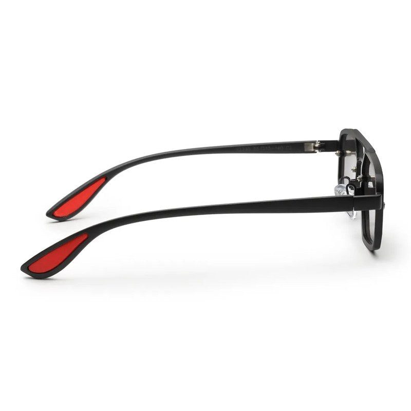 Shadron Black Medium Full Rim Rectangle Sunglasses for Men — Hashtag Eyewears