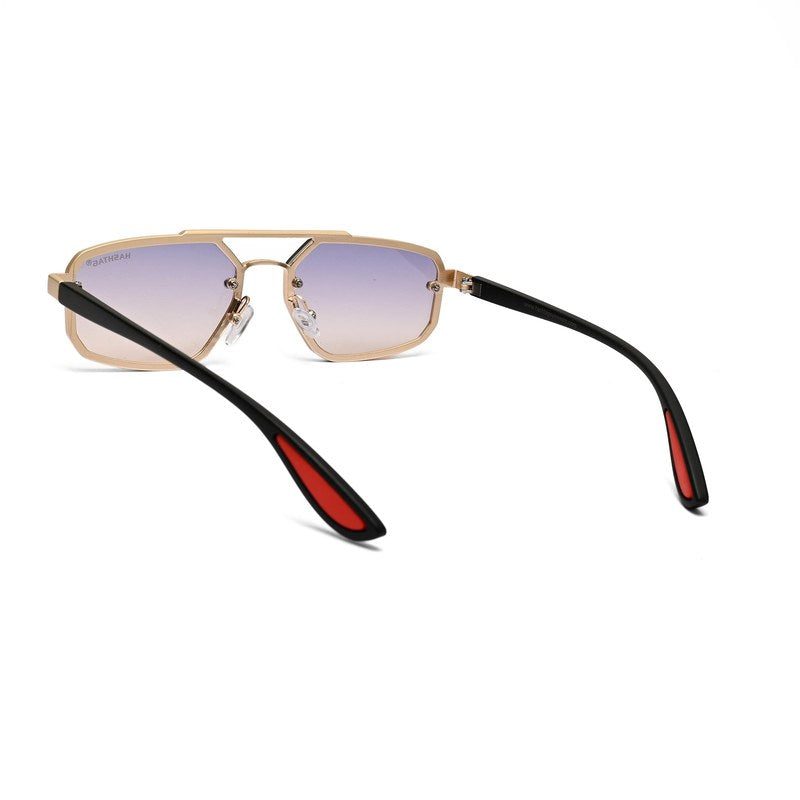 Shadron Golden Medium Full Rim RECTANGLE Sunglasses for Men — Hashtag Eyewears