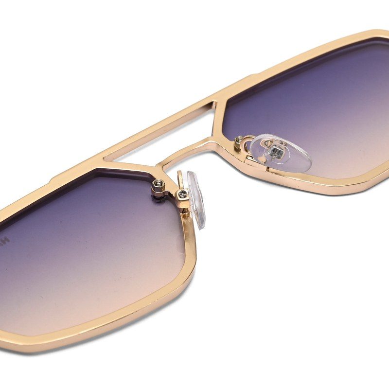 Shadron Golden Medium Full Rim RECTANGLE Sunglasses for Men — Hashtag Eyewears