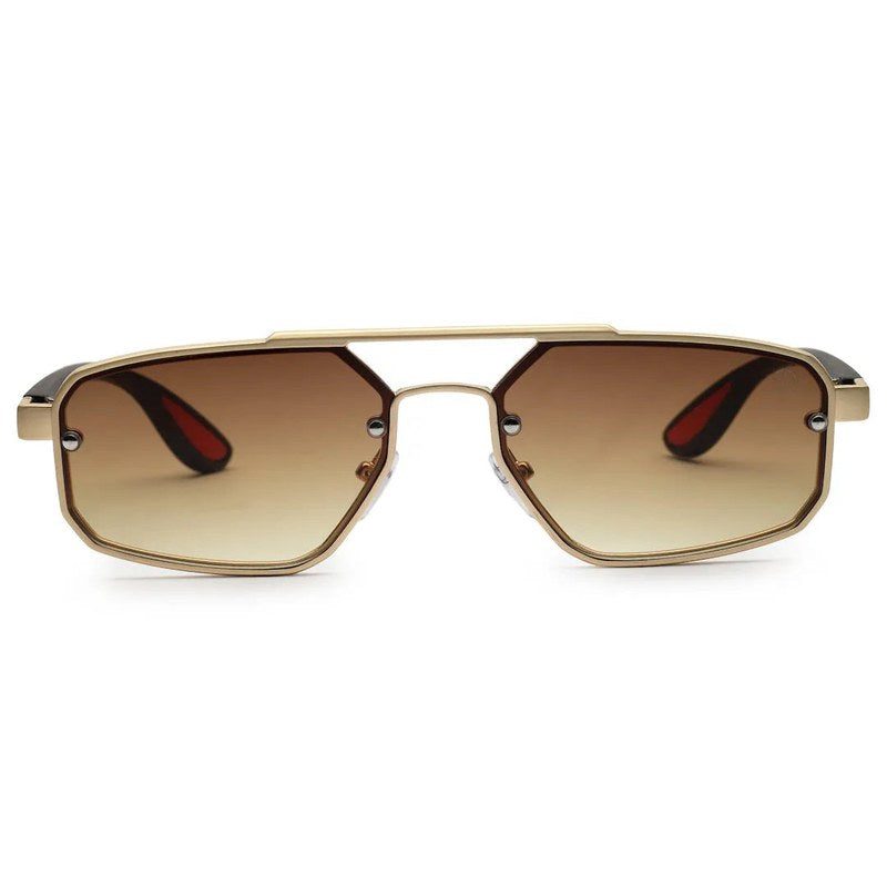 Shadron Gredient Brown Medium Full Rim Rectangle Sunglasses for Men — Hashtag Eyewears