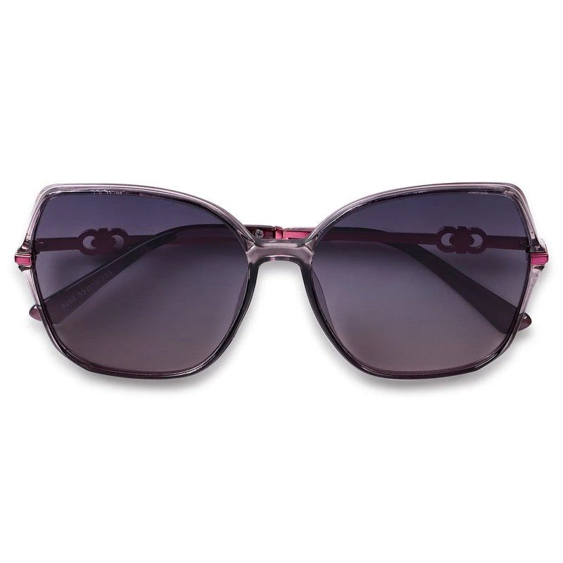 Sireon Purple Large Full Rim Square Sunglasses for Women — Hashtag Eyewears