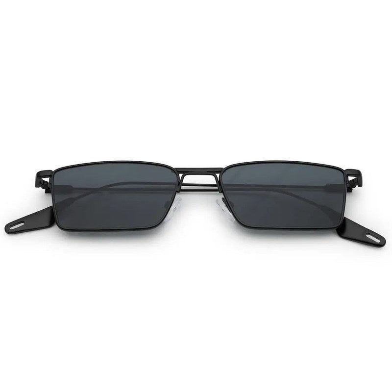 Skyfall Black Medium Full Rim Rectangle Sunglasses for Men & Women — Hashtag Eyewears