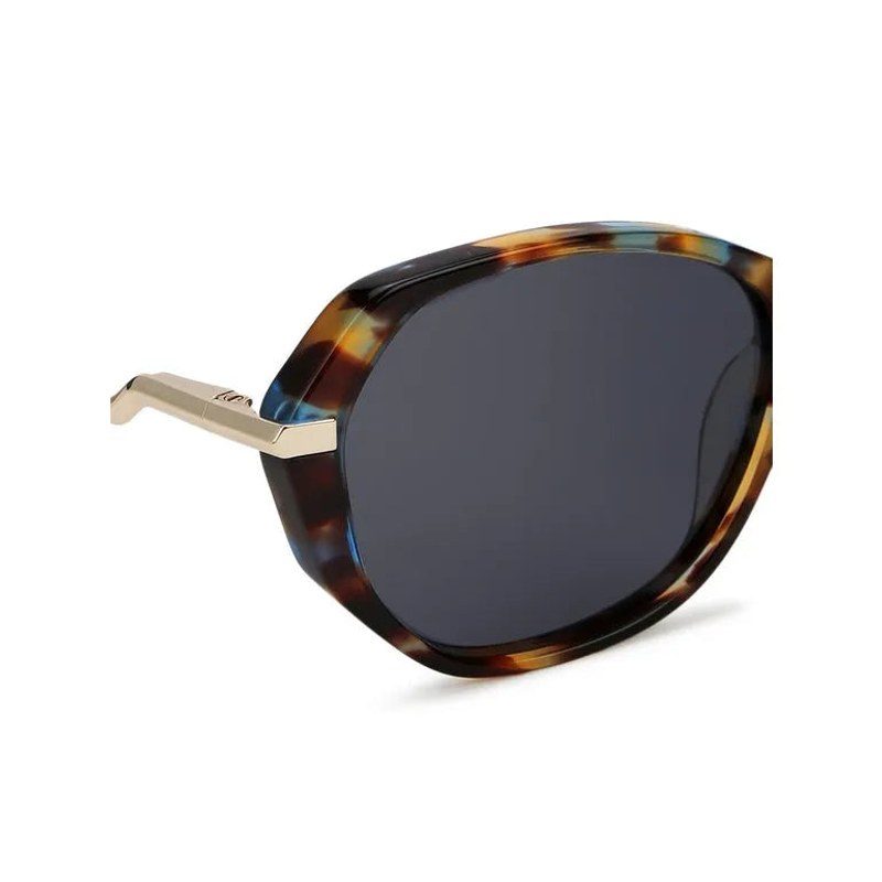 SNOB Tiger Brown-Gold Medium Full Rim Oval Sunglasses for Women — Hashtag Eyewears