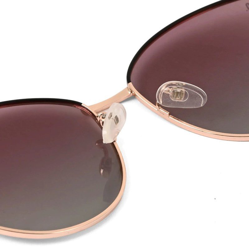 Solara Golden / Black Extra-Large Full Rim Cat-Eye Sunglasses for Women HASHTAG X VOSNO — Hashtag Eyewears